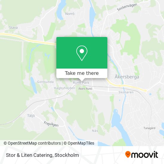 Stor & Liten Catering map