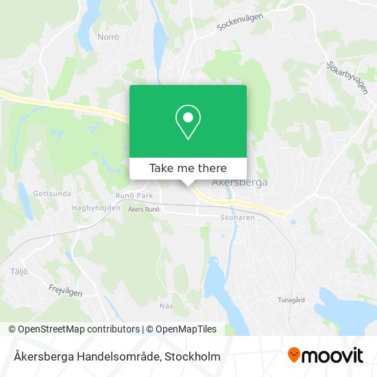 Åkersberga Handelsområde map