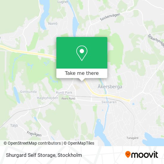 Shurgard Self Storage map