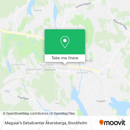 Meguiar's Detailcenter Åkersberga map