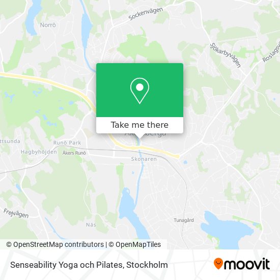 Senseability Yoga och Pilates map