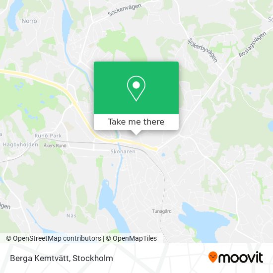 Berga Kemtvätt map