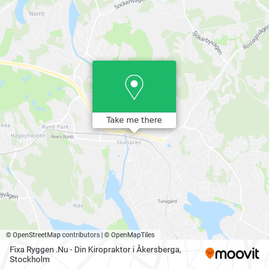 Fixa Ryggen .Nu - Din Kiropraktor i Åkersberga map