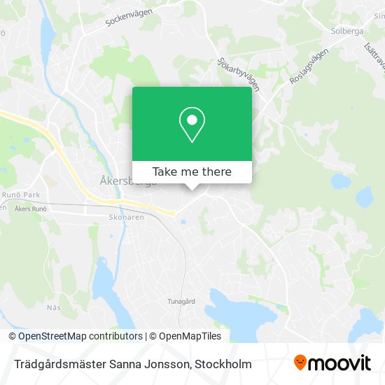 Trädgårdsmäster Sanna Jonsson map