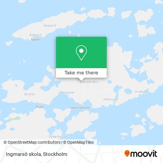 Ingmarsö skola map