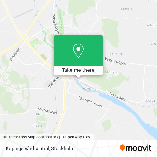 Köpings vårdcentral map