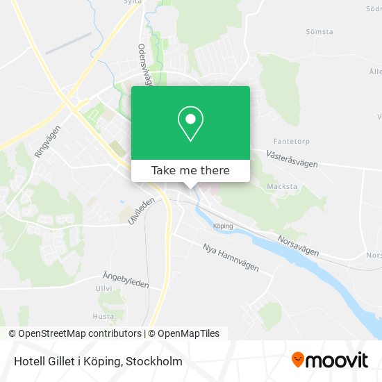 Hotell Gillet i Köping map