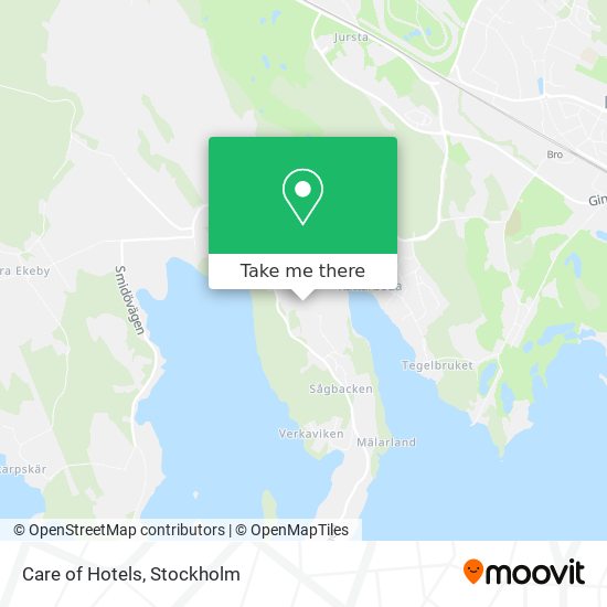 Care of Hotels map