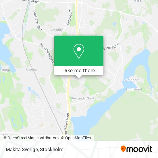 Makita Sverige map