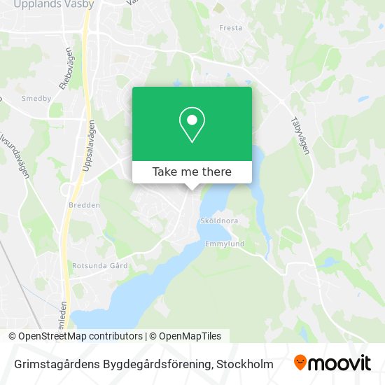 Grimstagårdens Bygdegårdsförening map