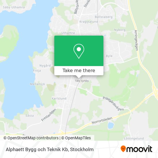 Alphaett Bygg och Teknik Kb map