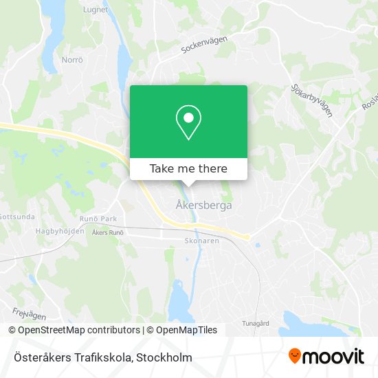 Österåkers Trafikskola map