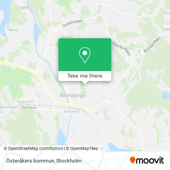 Österåkers kommun map