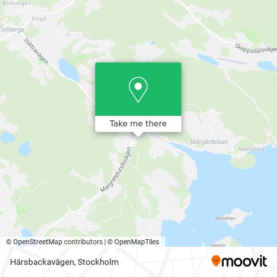 Härsbackavägen map