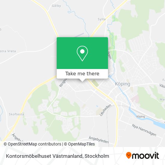 Kontorsmöbelhuset Västmanland map