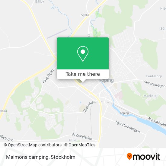 Malmöns camping map