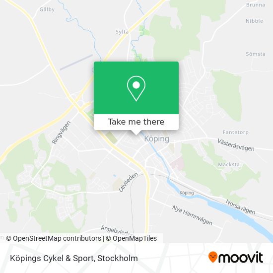 Köpings Cykel & Sport map