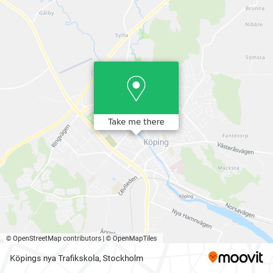 Köpings nya Trafikskola map