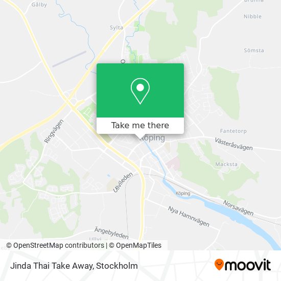 Jinda Thai Take Away map