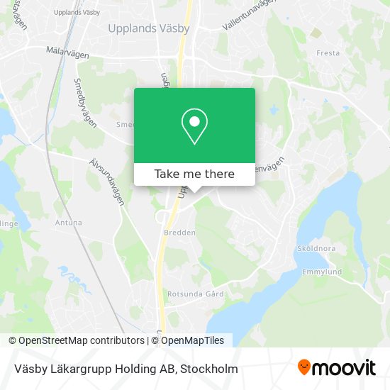 Väsby Läkargrupp Holding AB map