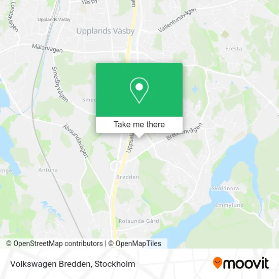Volkswagen Bredden map