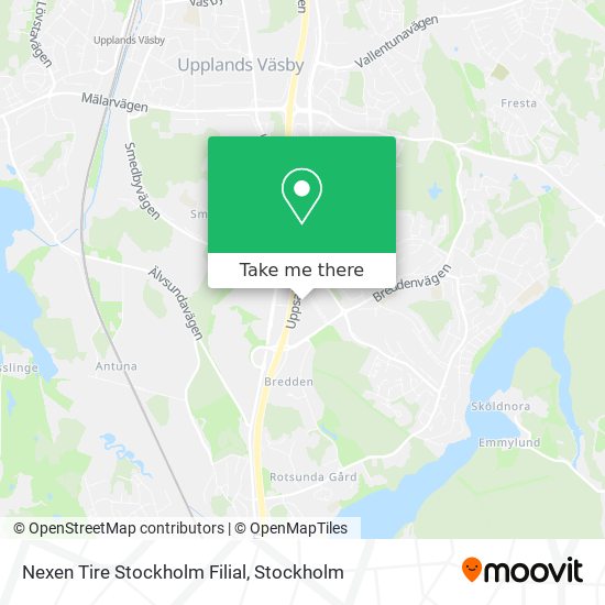 Nexen Tire Stockholm Filial map