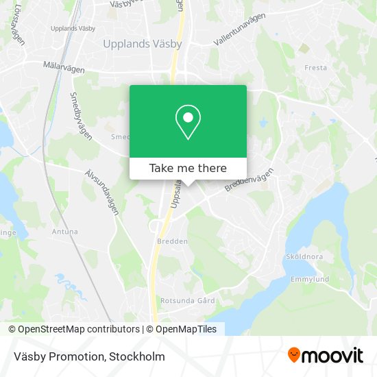 Väsby Promotion map