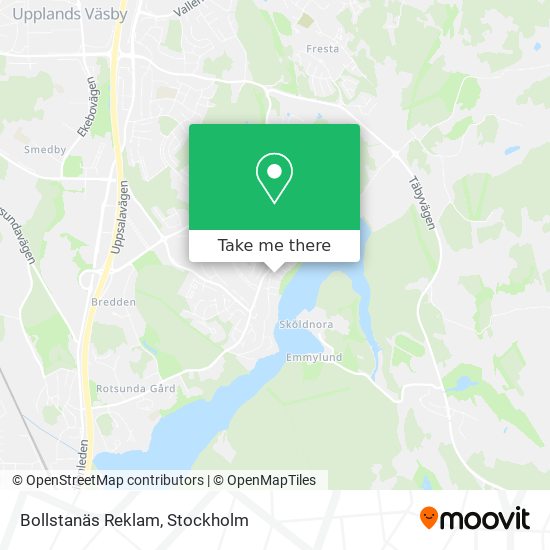 Bollstanäs Reklam map