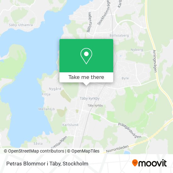 Petras Blommor i Täby map