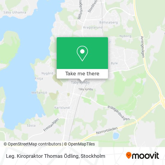 Leg. Kiropraktor Thomas Ödling map