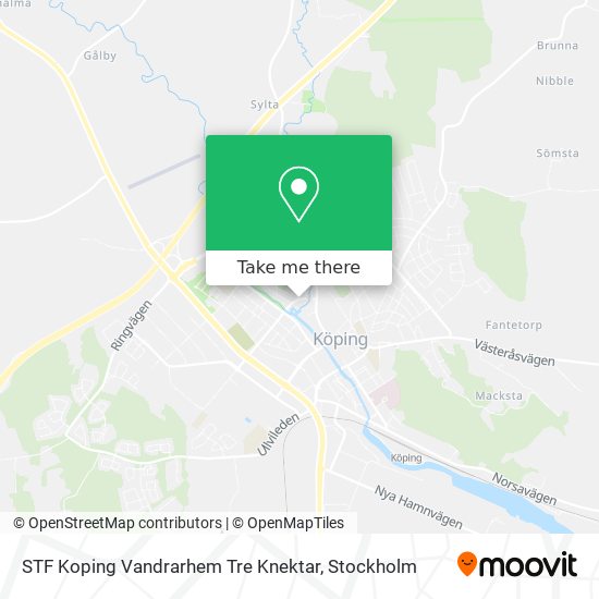 STF Koping Vandrarhem Tre Knektar map