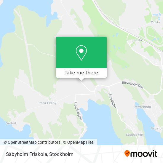 Säbyholm Friskola map