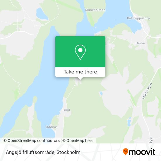 Ängsjö friluftsområde map