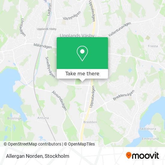 Allergan Norden map