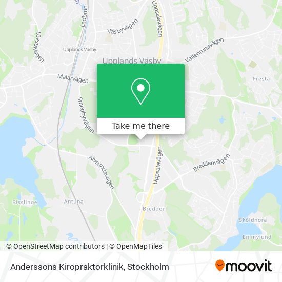 Anderssons Kiropraktorklinik map