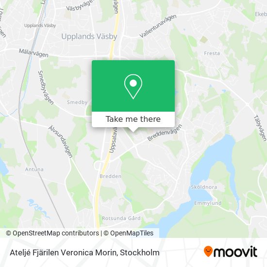 Ateljé Fjärilen Veronica Morin map