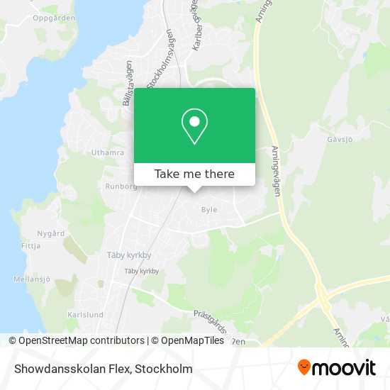 Showdansskolan Flex map