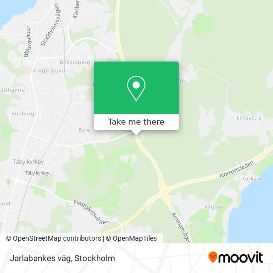 Jarlabankes väg map