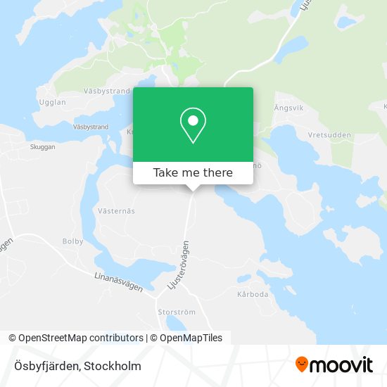 Ösbyfjärden map