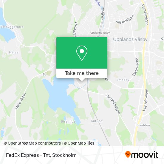 How to get to FedEx Express - Tnt in Upplands-Väsby by Bus or Train?