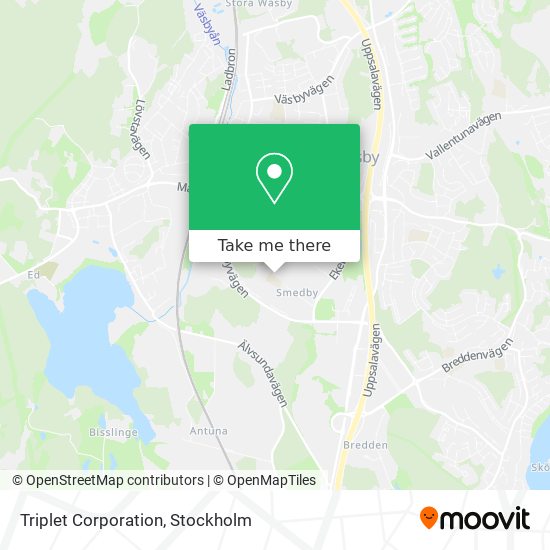 Triplet Corporation map