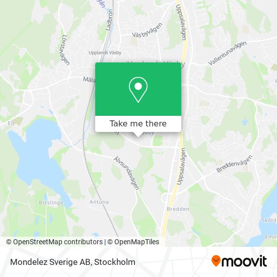 Mondelez Sverige AB map