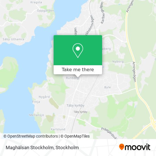 Maghälsan Stockholm map