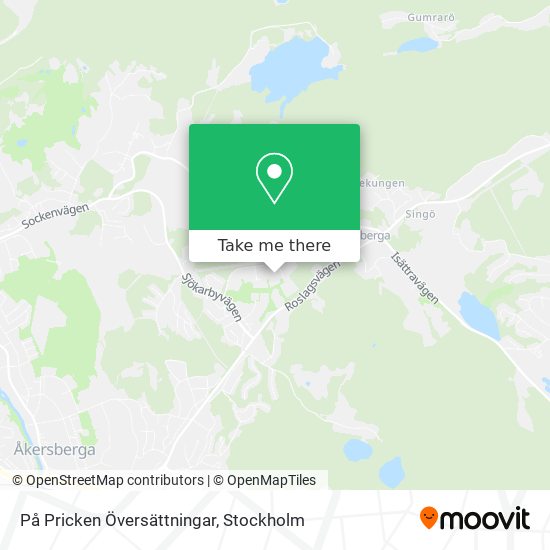 På Pricken Översättningar map