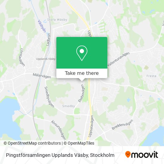 Pingstförsamlingen Upplands Väsby map