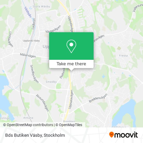 Bds Butiken Väsby map
