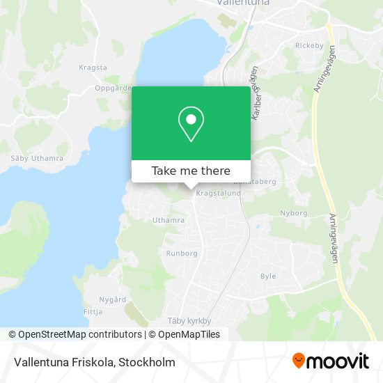 Vallentuna Friskola map