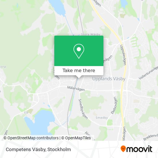 Competens Väsby map