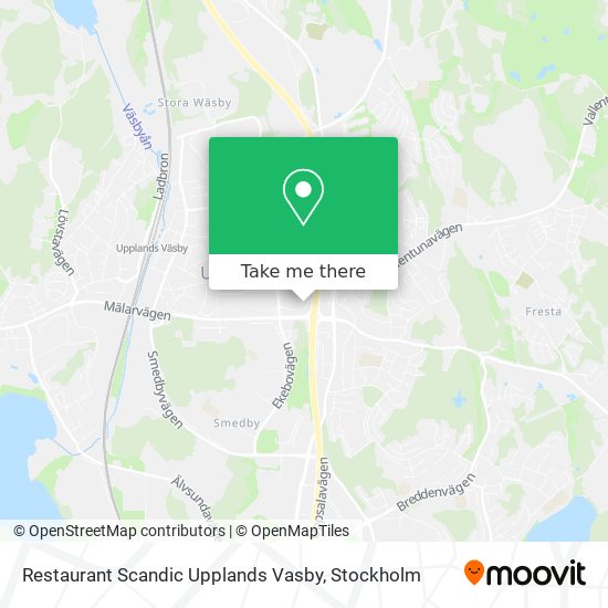 Restaurant Scandic Upplands Vasby map