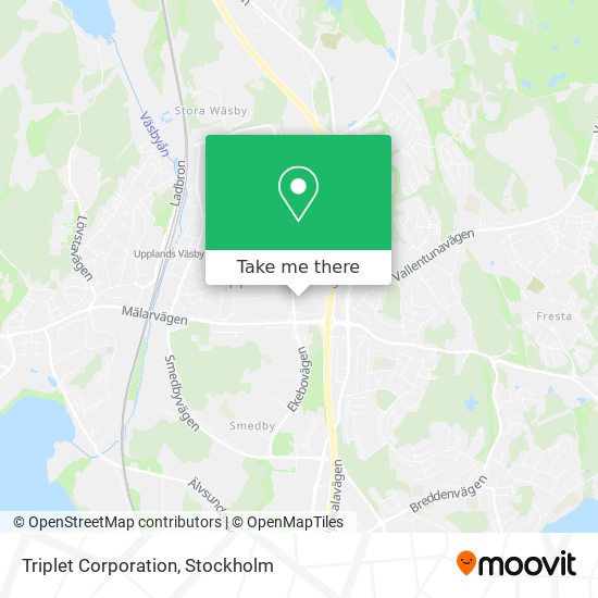 Triplet Corporation map